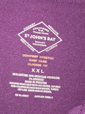 St. John's Bay Men's Tee in Purple